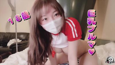 Beautiful big-breasted girls in school gym uniforms are fucked in the back