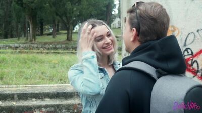 Caught a girlfriend with a cigarette at recess - BelleNiko