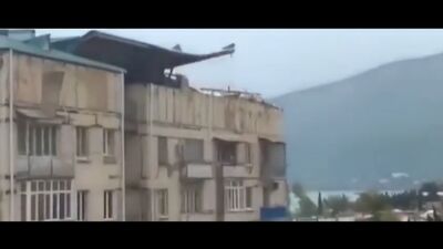 884 Абхазия. Ураган. Город Гагра, Сухуми. 23 апреля 2017