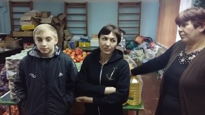 Очередной визит к беженцам