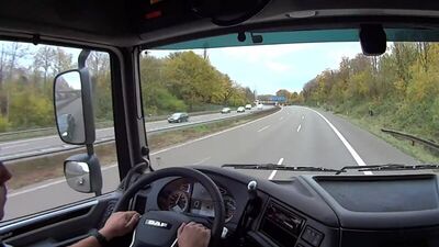 Евро Дальнобой. #125 Обновленый DAF. Рейс Дюсельдорф - Лейпциг. Часть 1