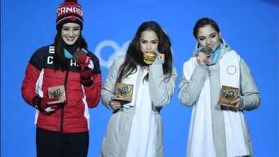 Алина Загитова и Евгения Медведева Произвольная программа Олимпийские игры-2018