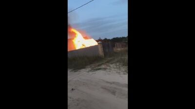 Луговая пожар 24 августа 2017г