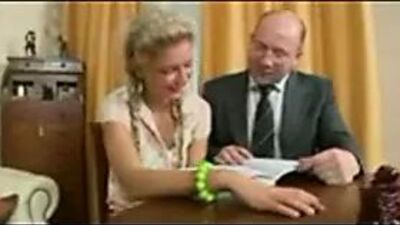 Русская студентка, девушка с частным учителем