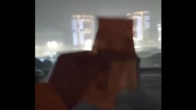 Лутер из Алма-Аты рассказал о ночном улове на фоне горящего здания парламента