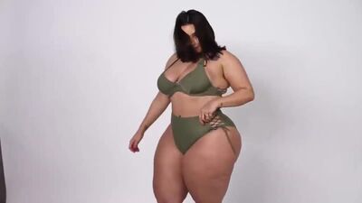 Allhailkingsteph two pieces model fashion nova try on pawgy curvy