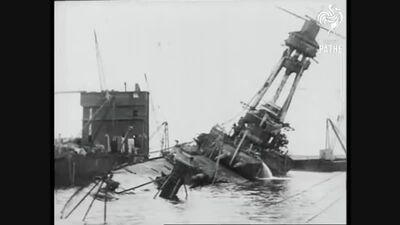 Sunken WWI German Battleship Raised: SMS Hindenburg (1924) | British Pathé
