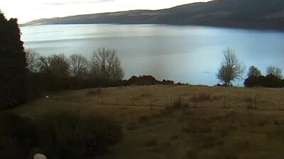 Loch Ness monster sighting! Urquhart Castle webcam captures mythical creature _