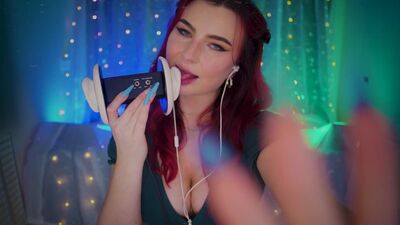 SacredXO - Ear Licking No Talking with Rain Sounds APRIL 2022 | Сладкие Сливы ASMR | OnlyFans Patreon