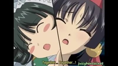 Anime lesbians licking pussy and tribbing
