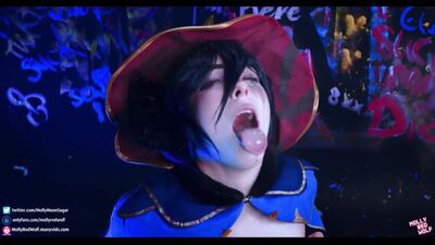 [MollyRedWolf] - Astrologer Mona Hole Fetish - Genshin impact tentacle 1080p - Cosplay / Косплей / Порно / Porno 2023