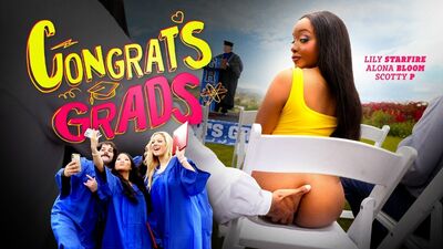 Alona Bloom & Lily Starfire - Congrats Grads [2025, Teen, BBC, Threesome, POV, Big Tits, Blowjob, Hardcore, All Sex, 1080p HD]