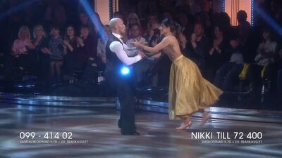 Nikki Amini och Tobias Karlsson–Quickstep.(Let s Dance 06.04.2018.)