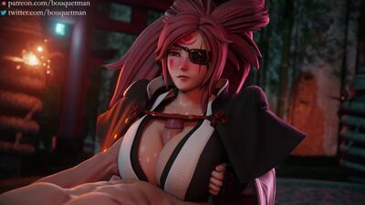 [Bouquetman] - Baiken Guilty Gear titfuck clothed 1080p