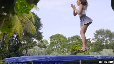Ivy Rose on a Trampoline...) 720p...)))