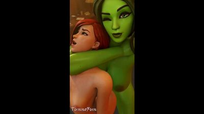 Marvel Mary Jane Watson She-Hulk Spider-Man TunnoFun animated sound 3D futanari futa