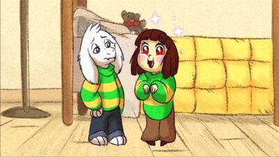 Undertale Chara and Asriel •「Too many Milota!」•