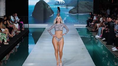 2025 Miami Swim Week Model Jilissa Ann Zoltko in Slow Motion
