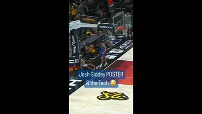 Poster dunk Josh Giddey