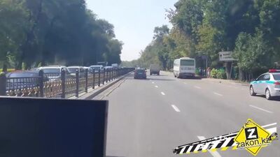 Как в Алматы пропускают скорые, отработка совместно с ДПП