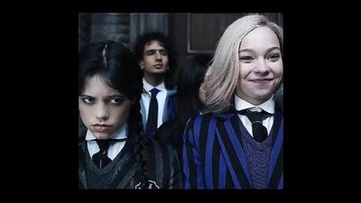 ↬ enid sinclair x wednesday addams