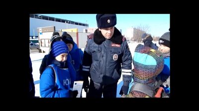 Юные инспекторы дорожного движения. Телекомпания "Эфир"