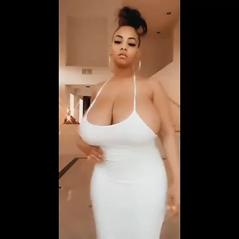 Persephanii in a white dress