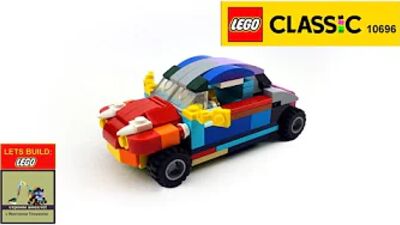1965 Italian Car Fiat 500. How to build LEGO 10696. DIY. Building instruction. Tutorial