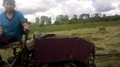 Самодельный пресс-подборщик