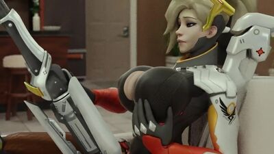 OVERWATCH MERCY RELAX, GROWING GIANT TITS, BIG BOOBS, MASTURBATION PORN SFM HENTAI SEX 3D (18+)
